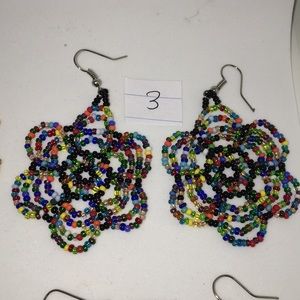 Beaded Earrings Jewelry Handmade